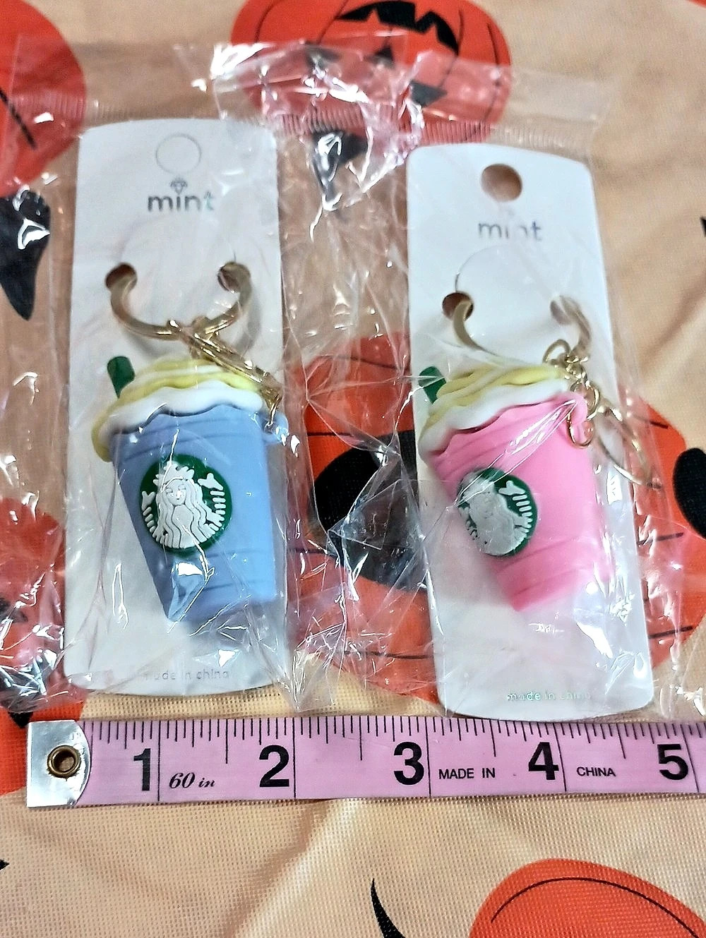2pc Fashion Ice Coffee Cup Keychain Set Bagcharms - Picture 4 of 7